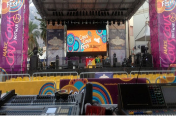 Popular Thin Stage LED Screens , led video wall Rental Super Clear Vision