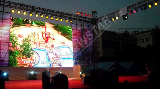 Tela transparente exterior do diodo emissor de luz P15.625 de SMD 3535/exposição de diodo emissor de luz alugado para o concerto e a mostra